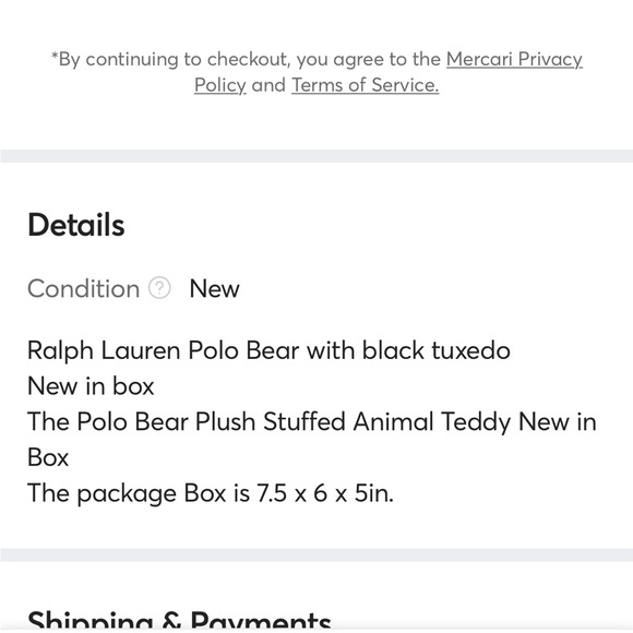 Ralph Lauren Teddy - Picture 2 of 2